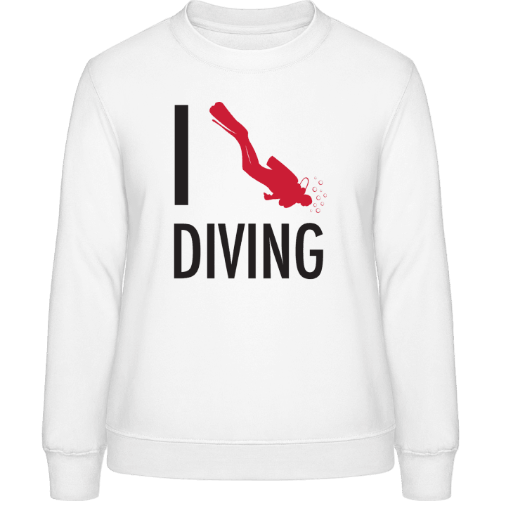 I Love Diving Genser for kvinner contain pic