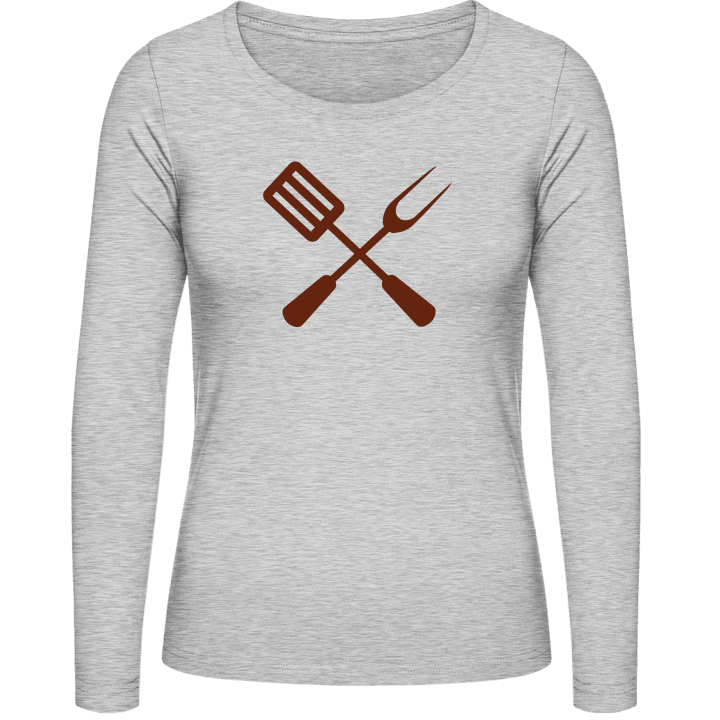 Grill BBQ Equipment Vrouwen Lange Mouw Shirt contain pic