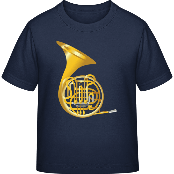 French Horn T-shirt för barn contain pic
