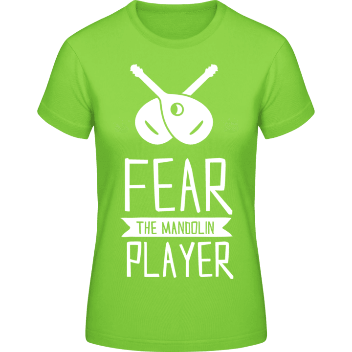 Fear The Mandolin Player T-skjorte for kvinner contain pic
