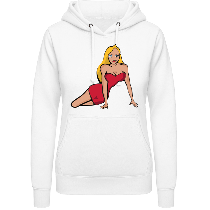 Hot Blonde Woman Vrouwen Hoodie contain pic