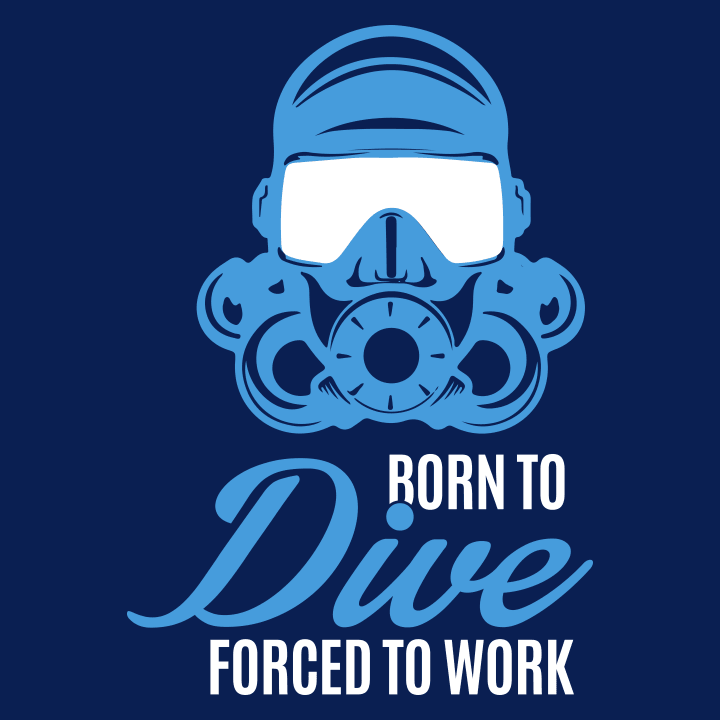 Born To Dive Forced To Work T-shirt för kvinnor 0 image