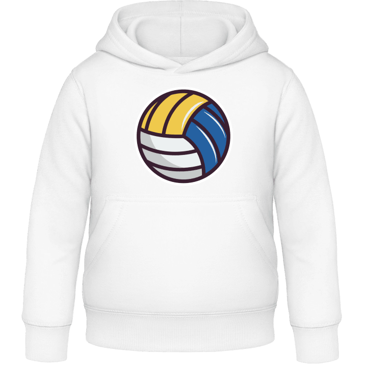 Beach Volleyball White Yellow Blue Sweat à capuche pour enfants 0 image