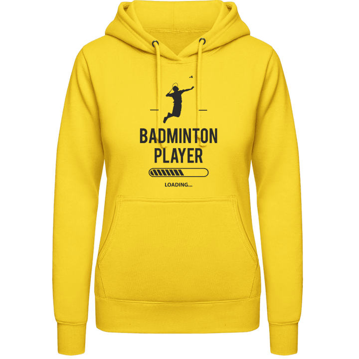 Badminton Player Loading Hoodie för kvinnor contain pic