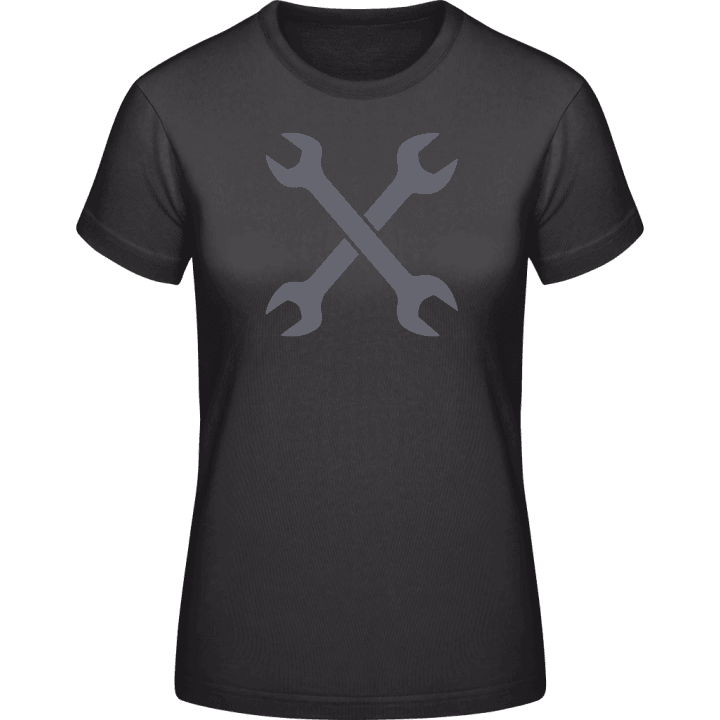 Crossed Wrench T-shirt för kvinnor contain pic