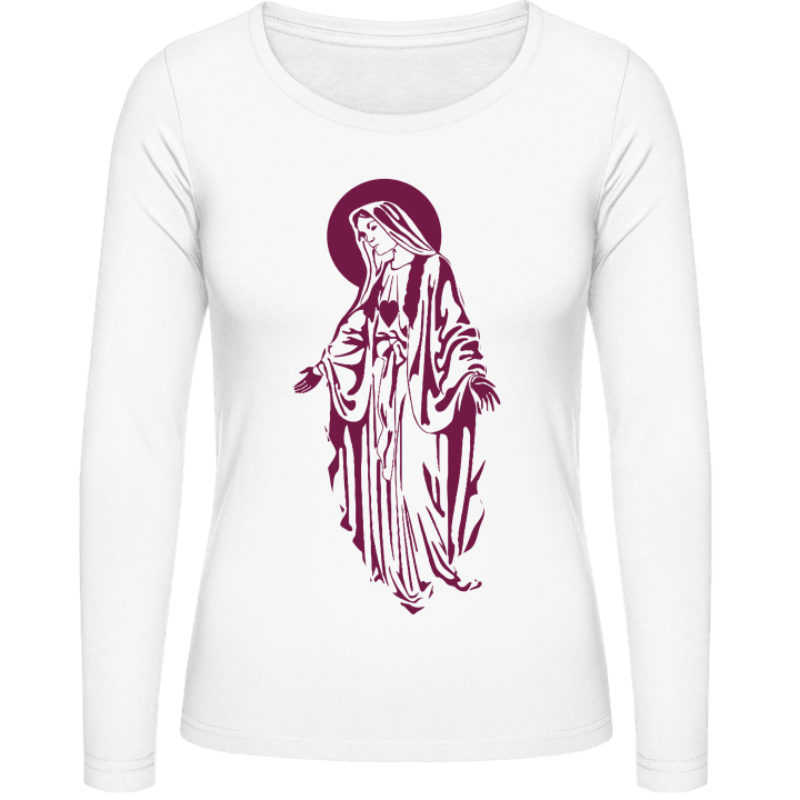 Maria Symbol Frauen Langarmshirt contain pic
