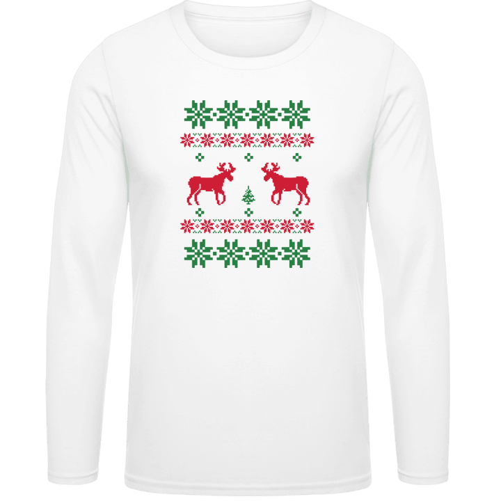 Winter Pattern Deer T-shirt à manches longues 0 image
