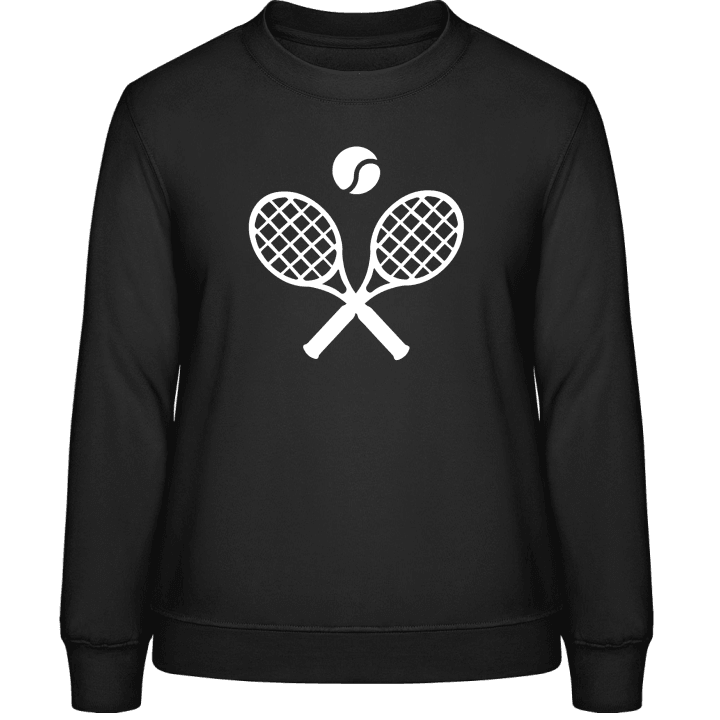 Crossed Tennis Raquets Sweatshirt för kvinnor contain pic
