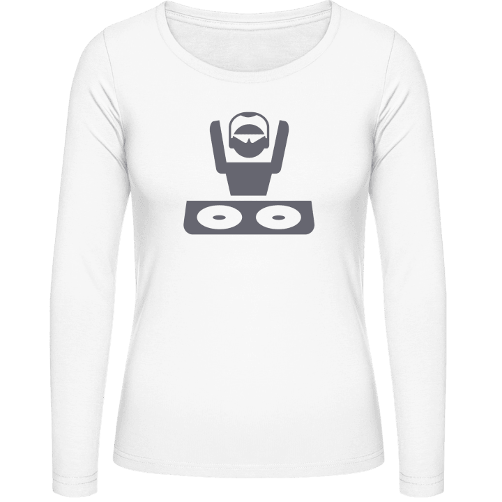 DeeJay on Turntable T-shirt à manches longues pour femmes contain pic