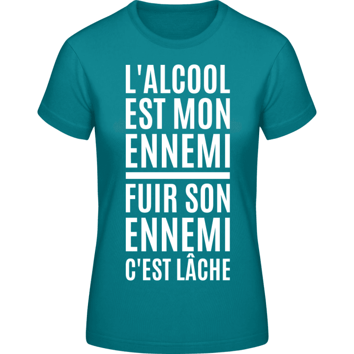 L'alcool Est Mon Ennemi T-skjorte for kvinner contain pic