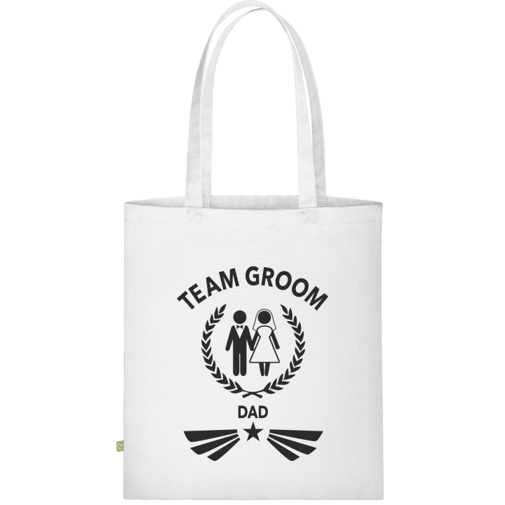 Team Groom Dad Bolsa de tela contain pic