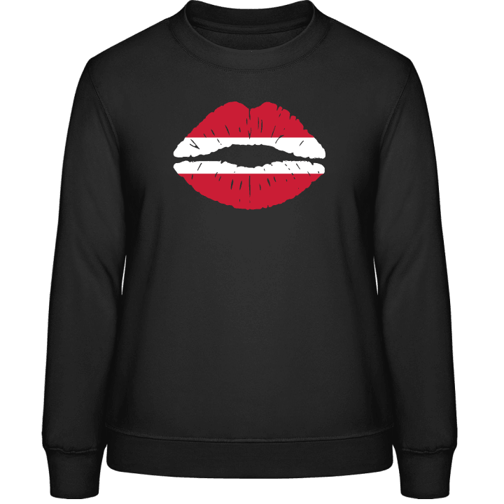 Austrian Kiss Flag Sweatshirt för kvinnor contain pic