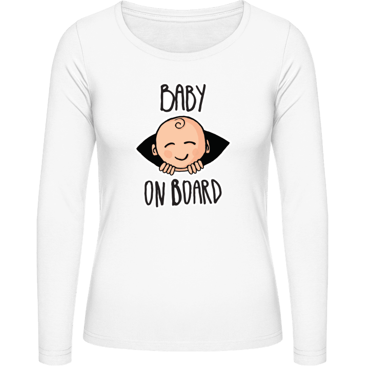 Baby On Board Comic Frauen Langarmshirt 0 image