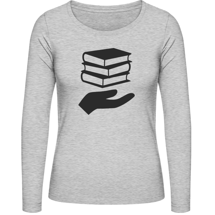 Books And Hand Kvinnor långärmad skjorta 0 image