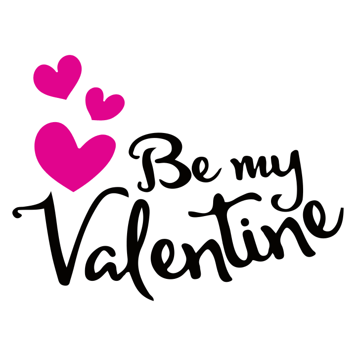 Be My Valentine Slogan Sudadera con capucha para mujer 0 image