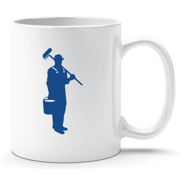 Painter Silhouette Cup contain pic