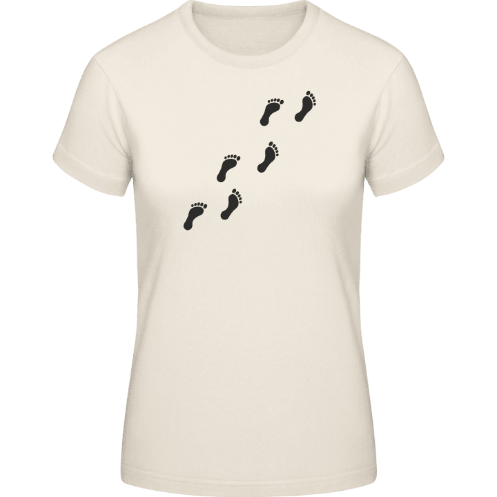 Foot Tracks T-skjorte for kvinner contain pic