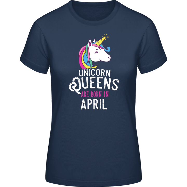 Unicorn Queens Are Born In April Vrouwen T-shirt 0 image