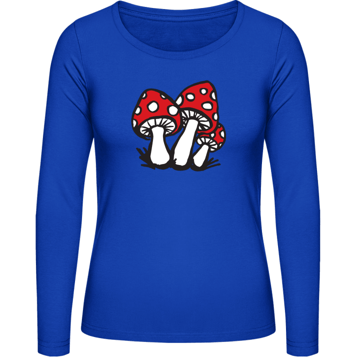 Red Mushrooms T-shirt à manches longues pour femmes 0 image