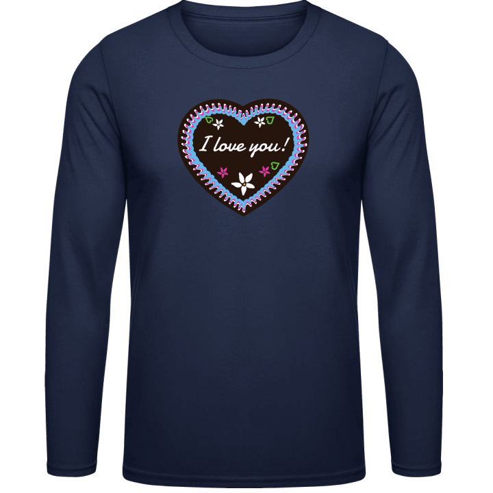 I Love You Bavarian Style Long Sleeve Shirt contain pic