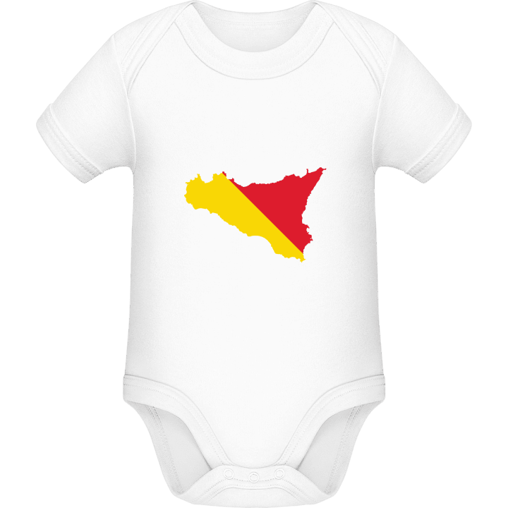 Sicily Map Baby Romper 0 image