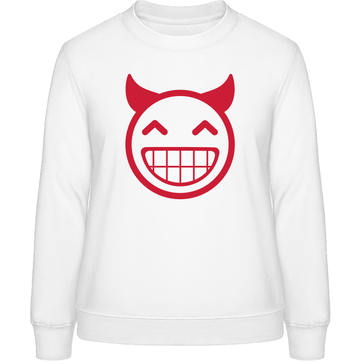 Devil Smiling Sweatshirt för kvinnor contain pic