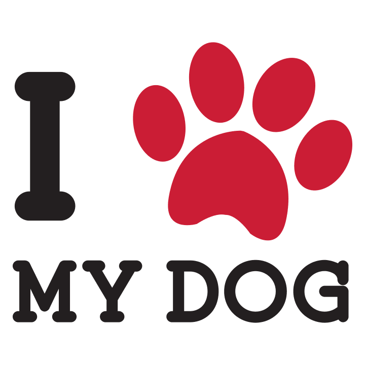I Heart My Dog Footprint Camiseta 0 image