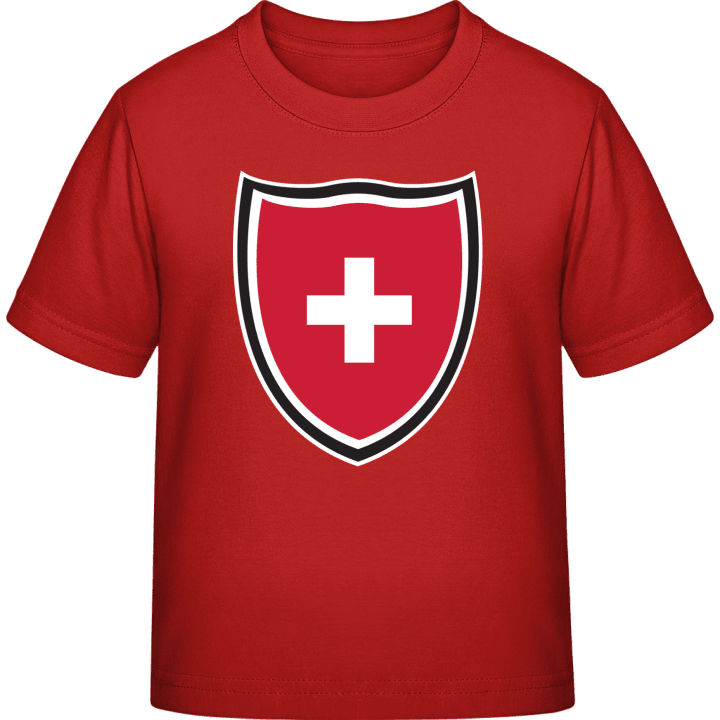 Switzerland Shield Flag T-skjorte for barn contain pic