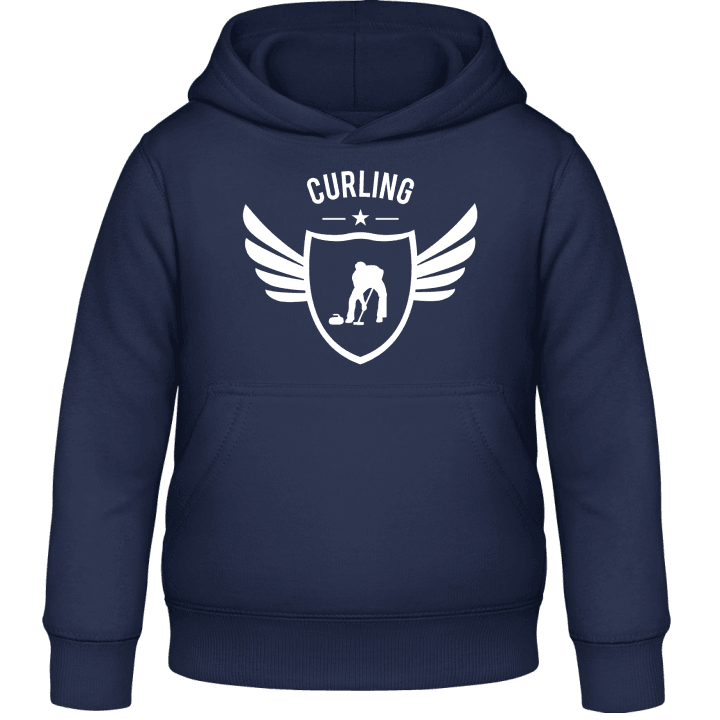 Curling Winged Barn Hoodie contain pic