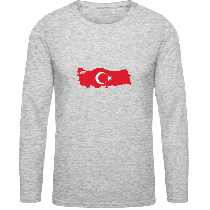 Turkey Map Langermet skjorte contain pic