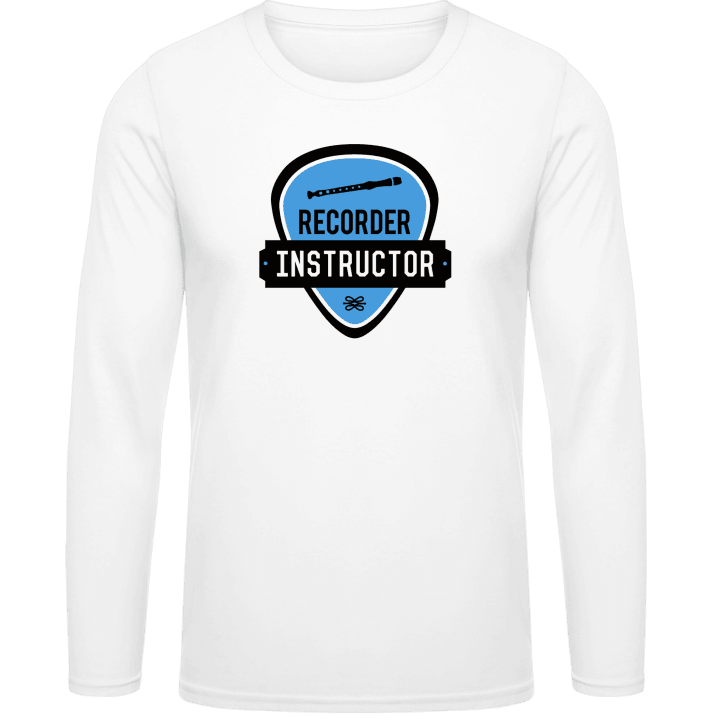 Recorder Instructor T-shirt à manches longues contain pic