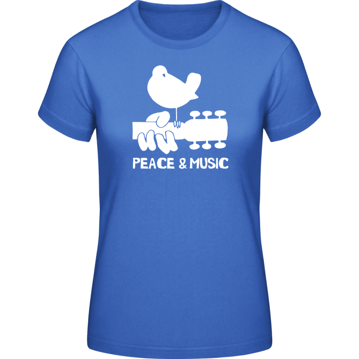 Peace And Music T-skjorte for kvinner contain pic