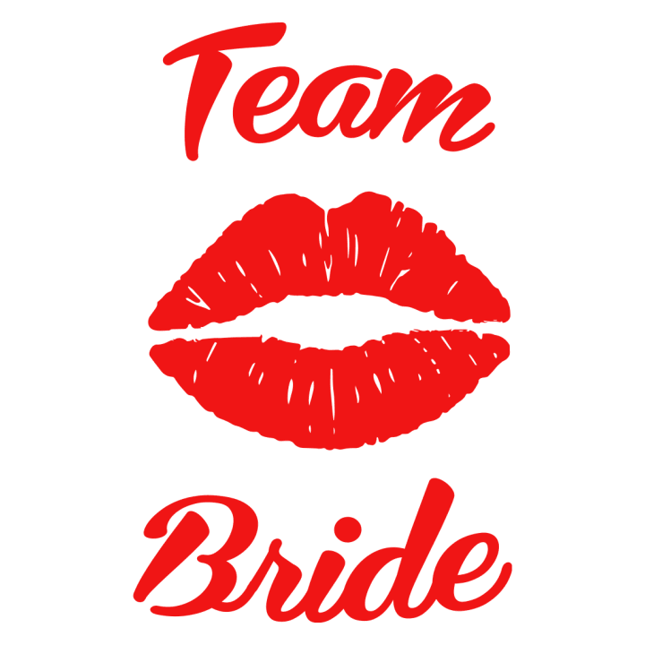 Team Bride Kiss Lips Vrouwen T-shirt 0 image