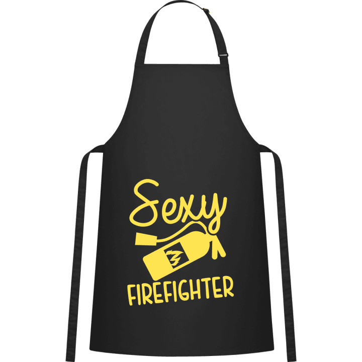 Sexy Firefighter Kitchen Apron contain pic