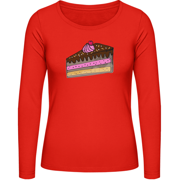 Trozo de pastel Camisa de manga larga para mujer contain pic