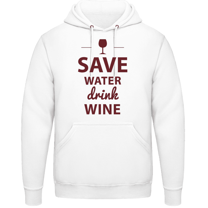 Save Water Drink Wine Felpa con cappuccio contain pic