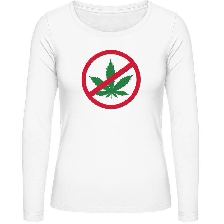 No Drugs No Dope Vrouwen Lange Mouw Shirt contain pic