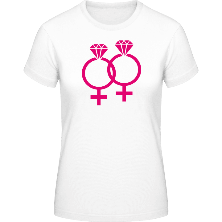 Gay Marriage Lesbians T-shirt för kvinnor 0 image