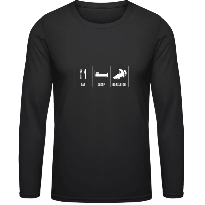 Eat Sleep Bobsled T-shirt à manches longues contain pic