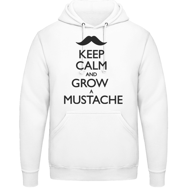 Keep Calm and grow a Mustache Felpa con cappuccio contain pic