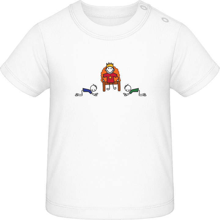 The King Is Happy Camiseta de bebé contain pic