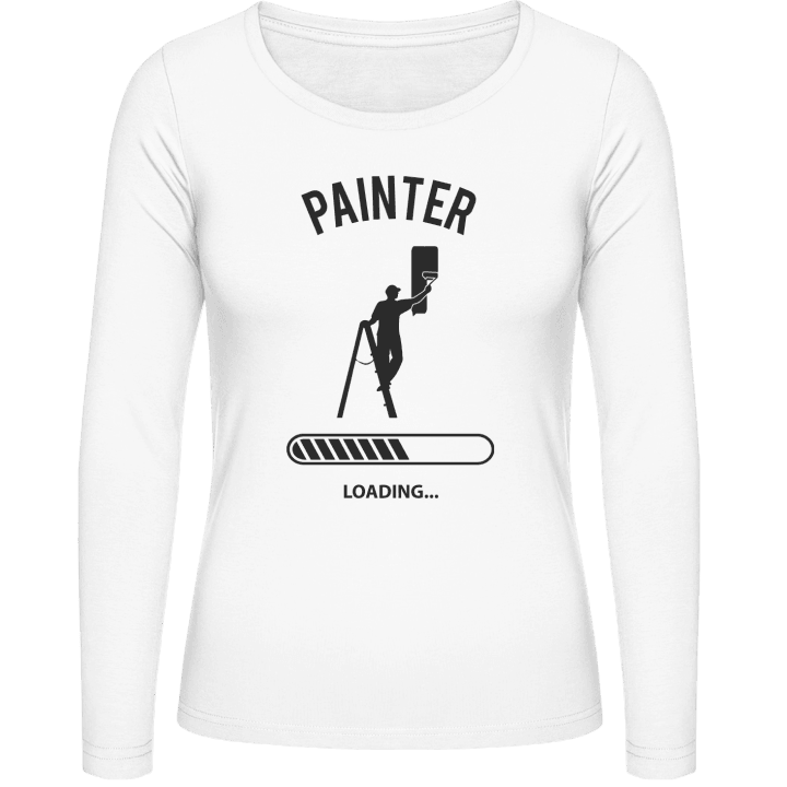 Painter Loading T-shirt à manches longues pour femmes contain pic
