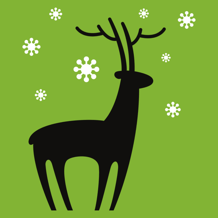Xmas Deer with Snow Langermet skjorte for kvinner 0 image