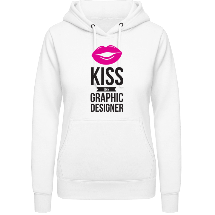 Kiss The Graphic Designer Felpa con cappuccio da donna contain pic