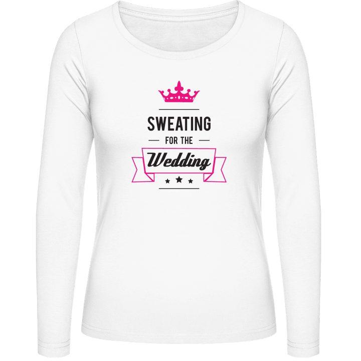 Sweating for the Wedding Langermet skjorte for kvinner contain pic