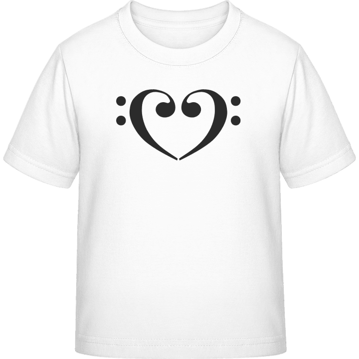 Bass Heart Camiseta infantil contain pic