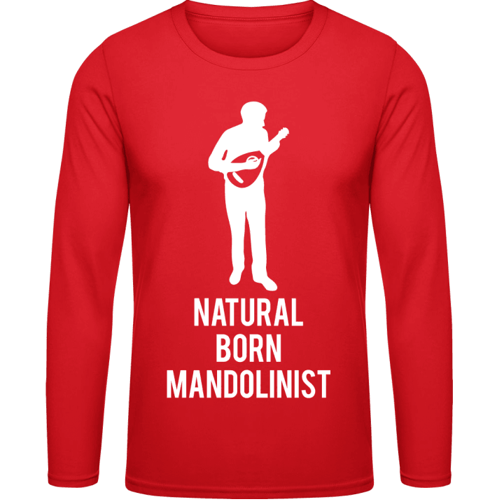 Natural Born Mandolinist Långärmad skjorta contain pic
