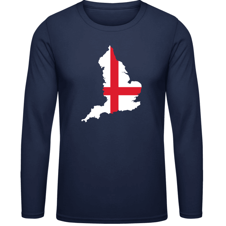 England Map Langermet skjorte contain pic
