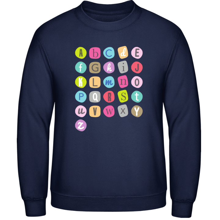 Colored Alphabet Sweatshirt contain pic