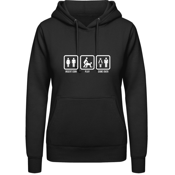 Insert Coin Play Game Over Vrouwen Hoodie contain pic